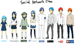 如果fb Google Youtube 全都變成人 社群網站擬人化畫作 Facebook Google Youtube 社群網站 擬人化 生活發現 妞新聞niusnews