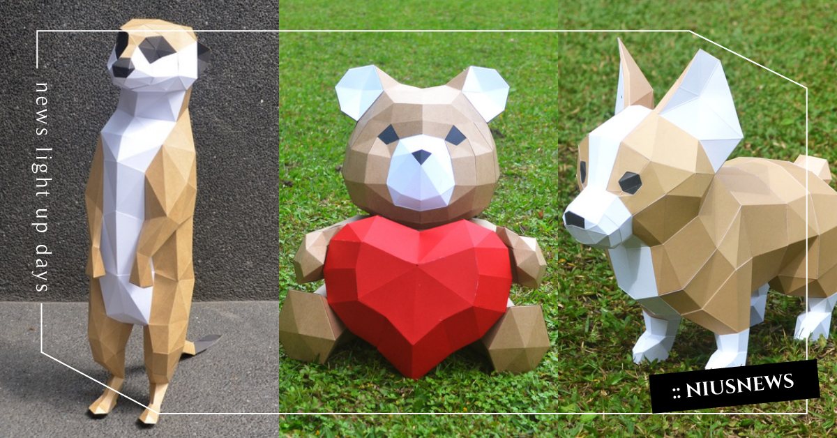 平凡紙張變身超萌立體柯基 可愛貓咪 匠紙 用精緻紙雕創作燃燒內心手作魂 自私有度 粉墨誌57 匠紙 誠品生活文創平台expo 紙 生活發現